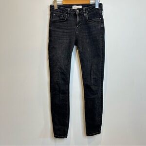 Zara Midrise Slim Jeans Black